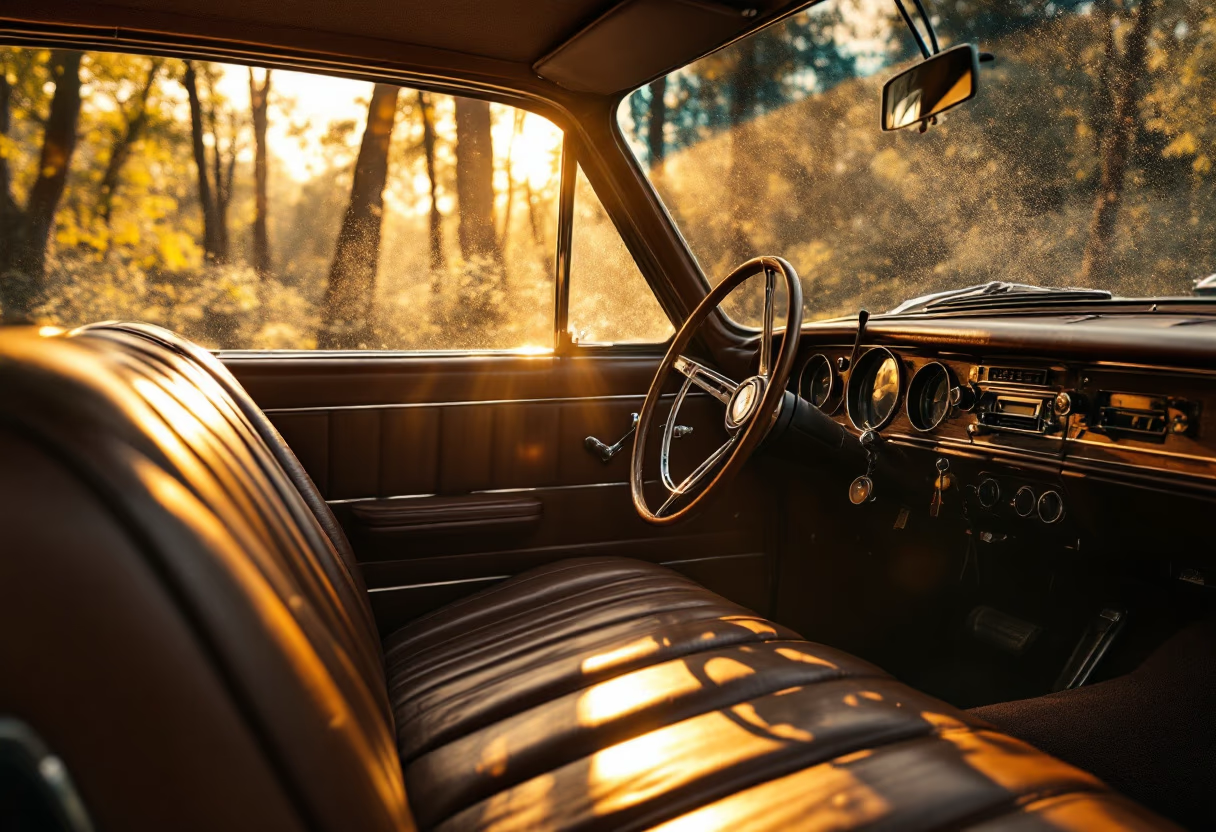 Classic car interior